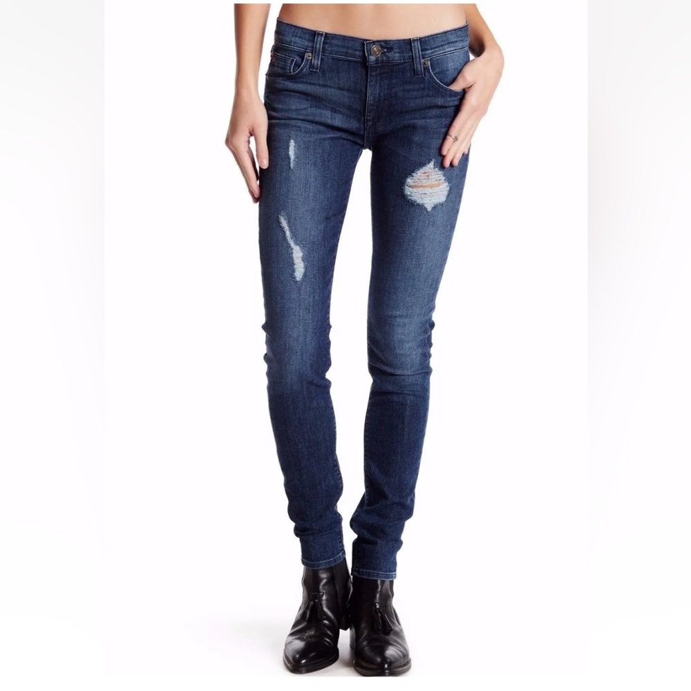 Hudson Krista Super Skinny Distressed‎ Jeans Sz. 27